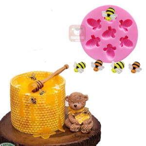 Molde de silicona panal de abejas rectangular